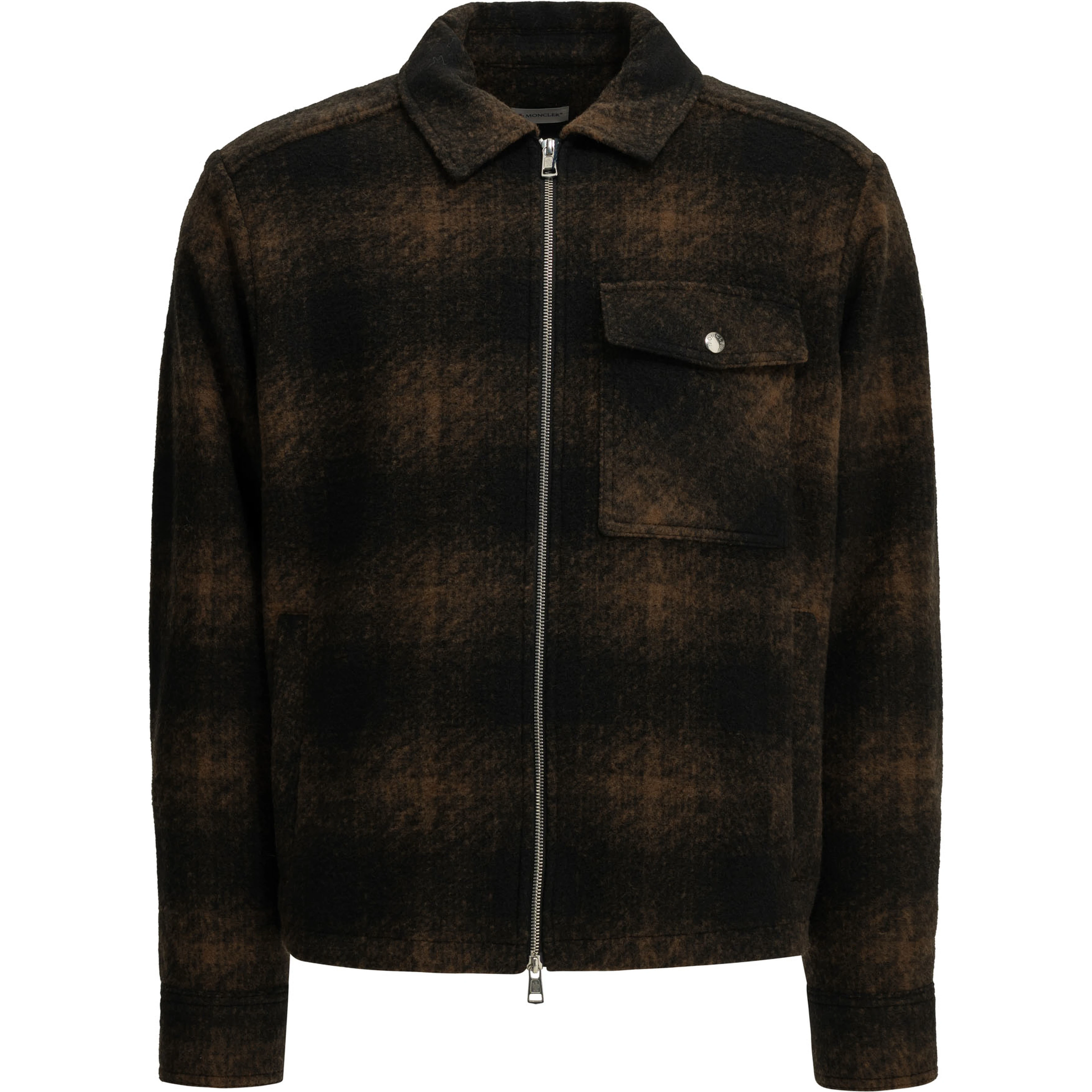 Checkered Overshirt Jacket with Logo