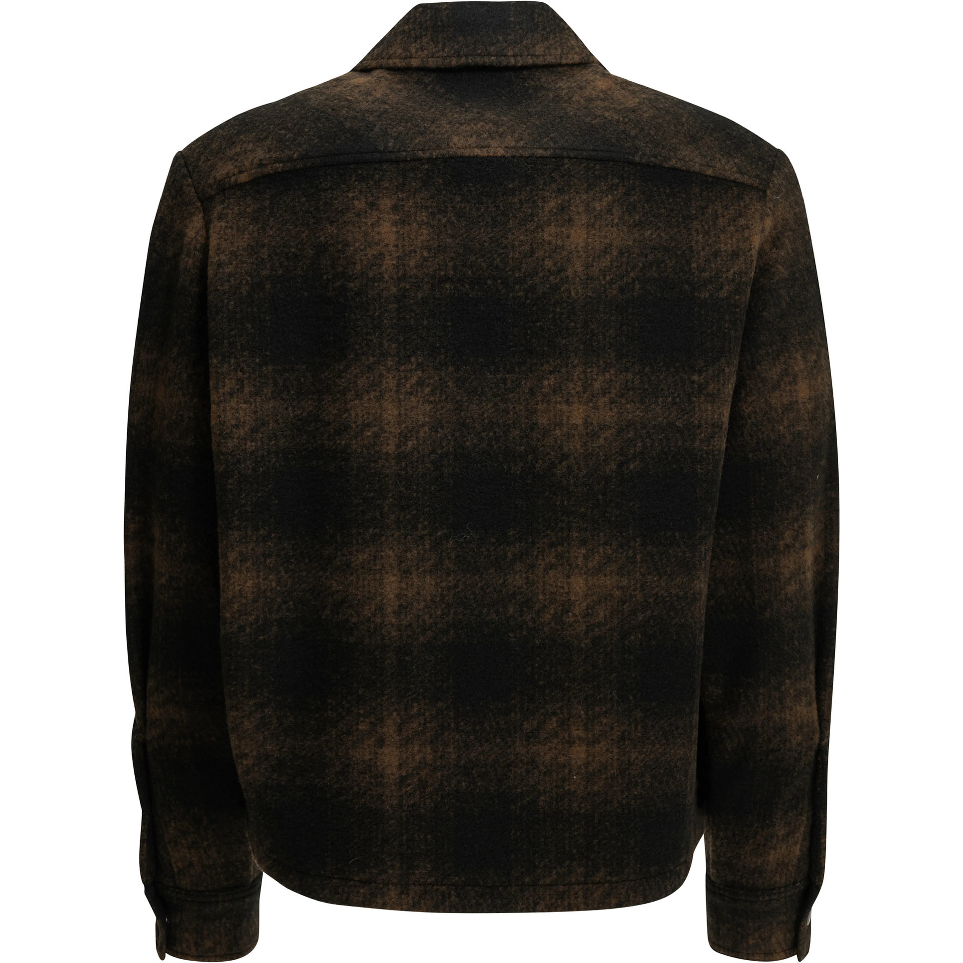 Checkered Overshirt Jacket with Logo