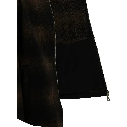 Checkered Overshirt Jacket with Logo