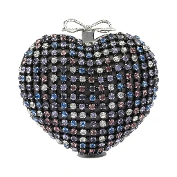 Heart clutch with crystals