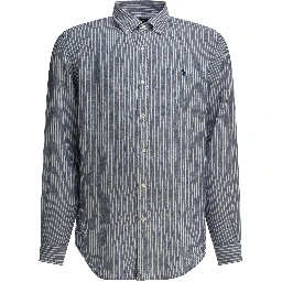 Custom-fit casual shirt with logo