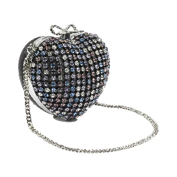 Heart clutch with crystals