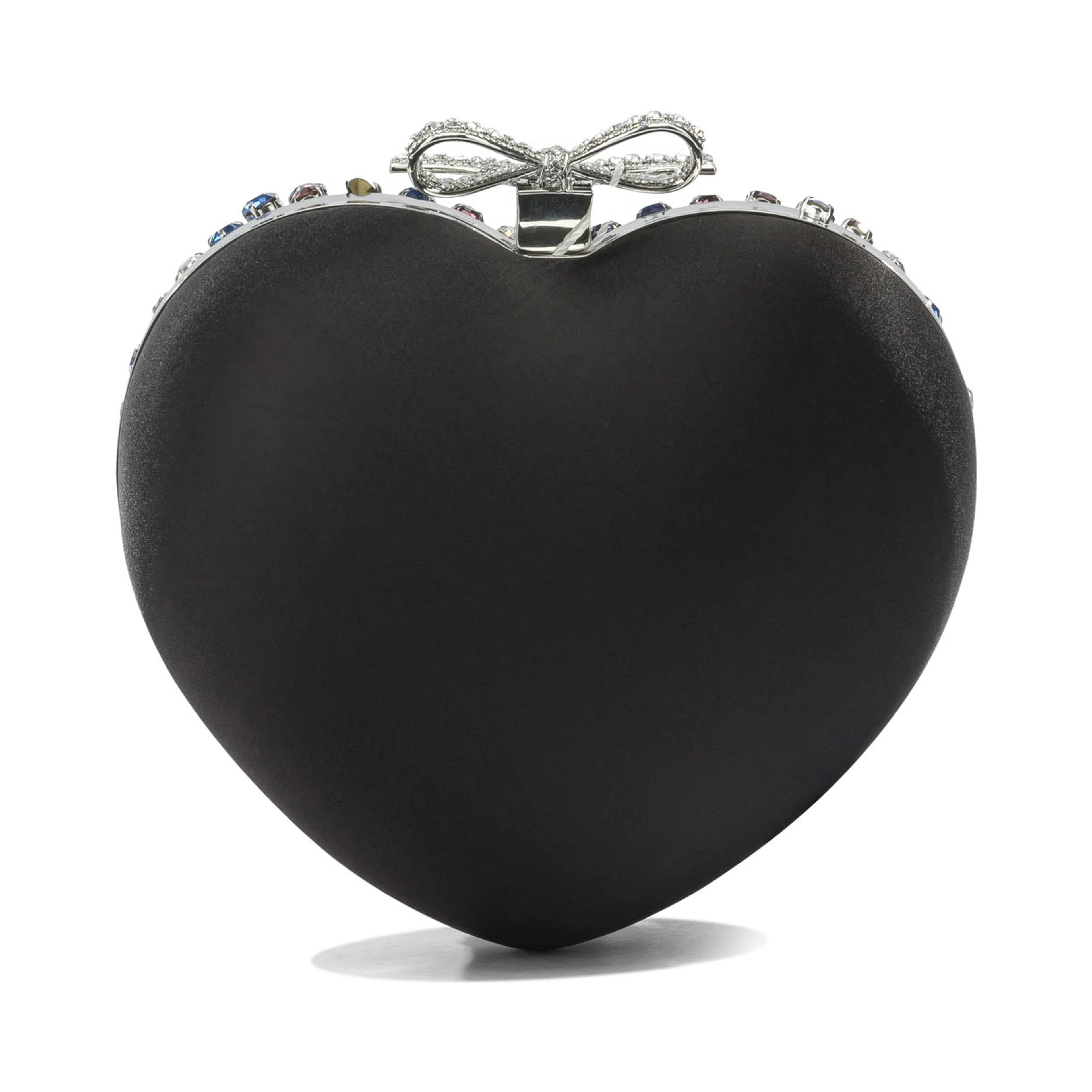 Heart clutch with crystals