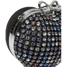 Heart clutch with crystals