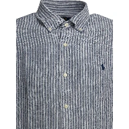 Custom-fit casual shirt with logo