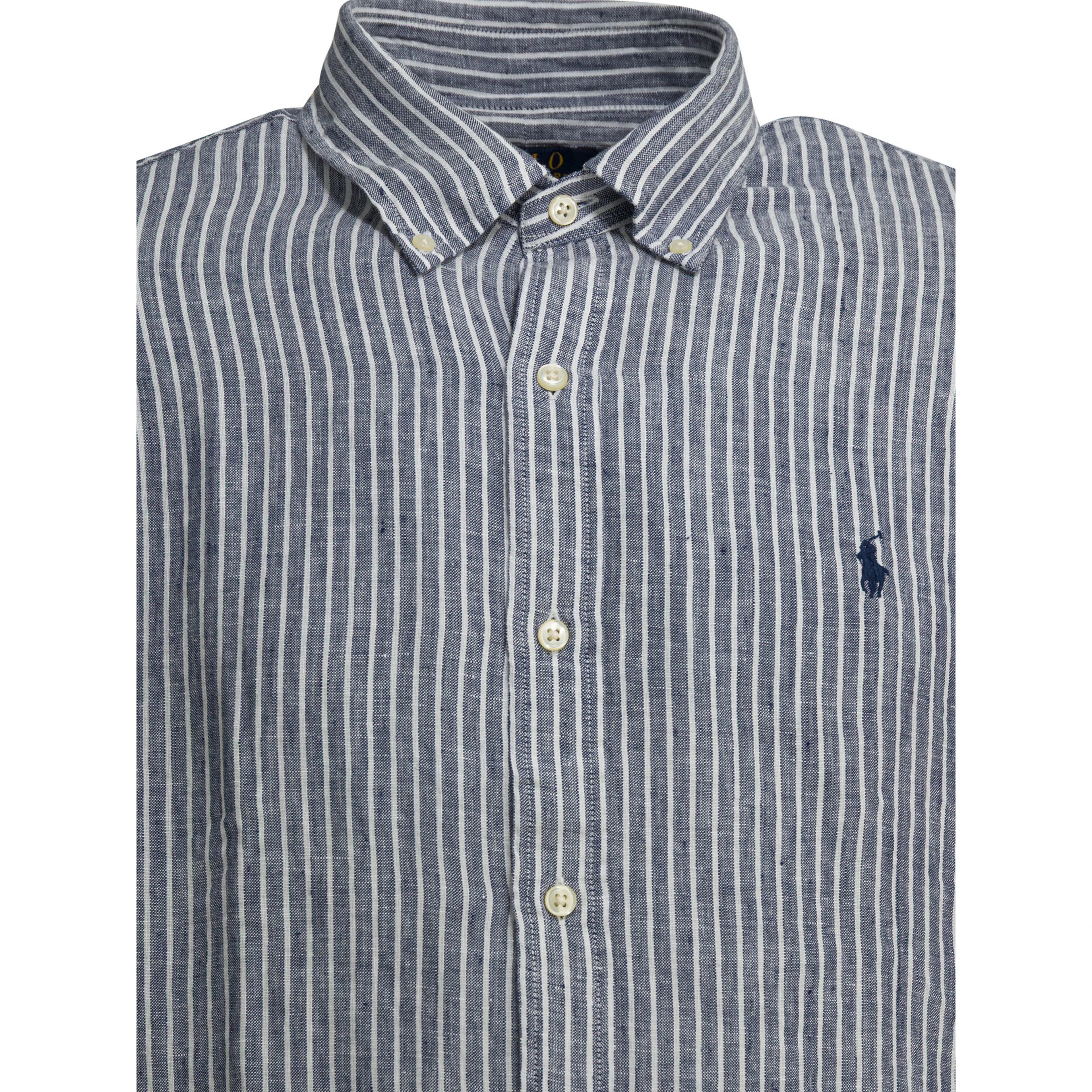 Custom-fit casual shirt with logo