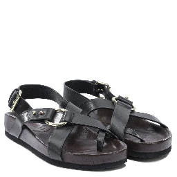 "Mexico" leather sandals