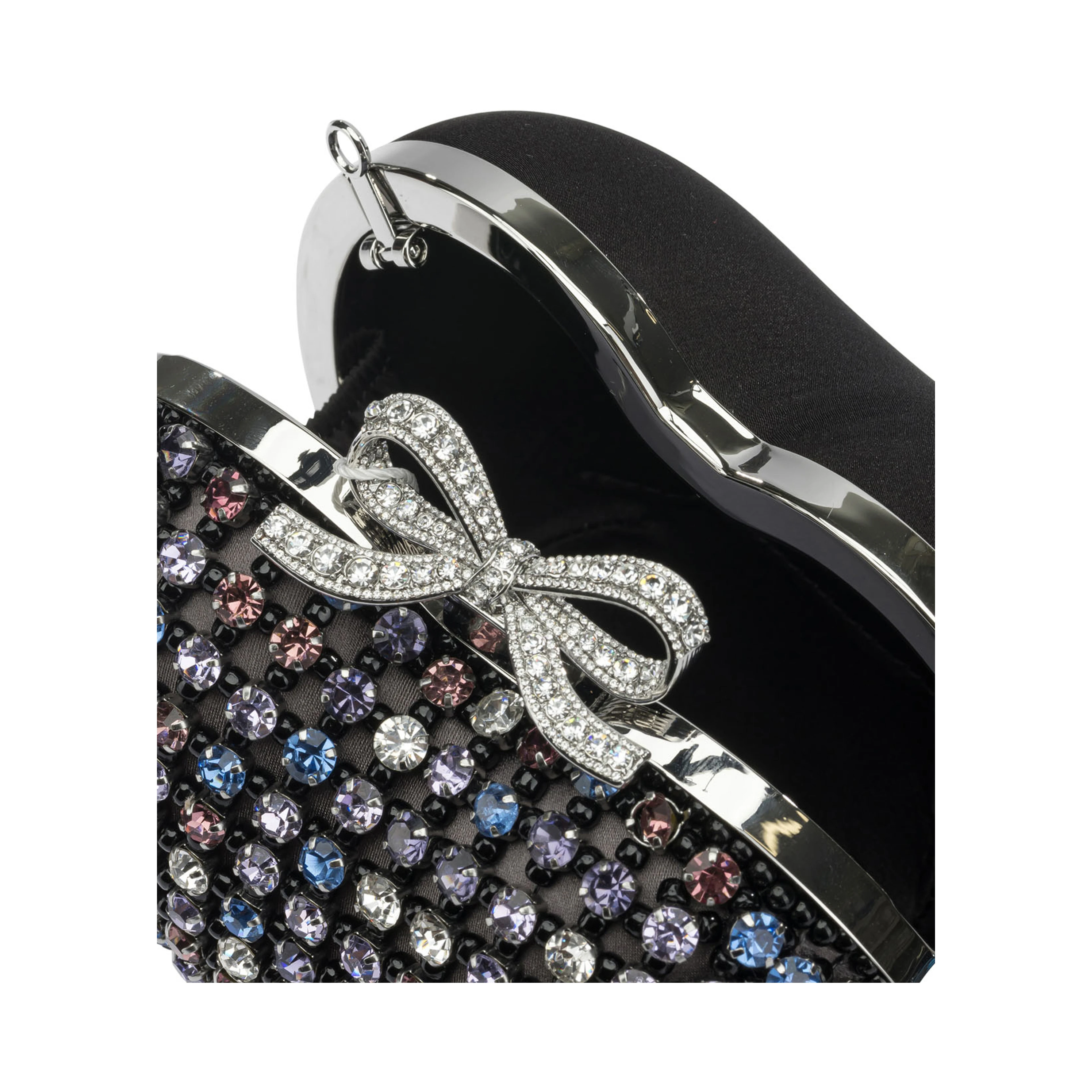 Heart clutch with crystals