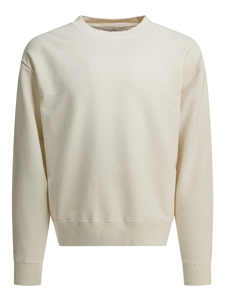 Crewneck sweatshirt with reverse logo