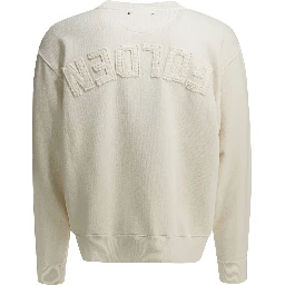 Crewneck sweatshirt with reverse logo