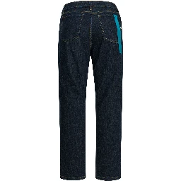 "Used Linen" straight leg jeans