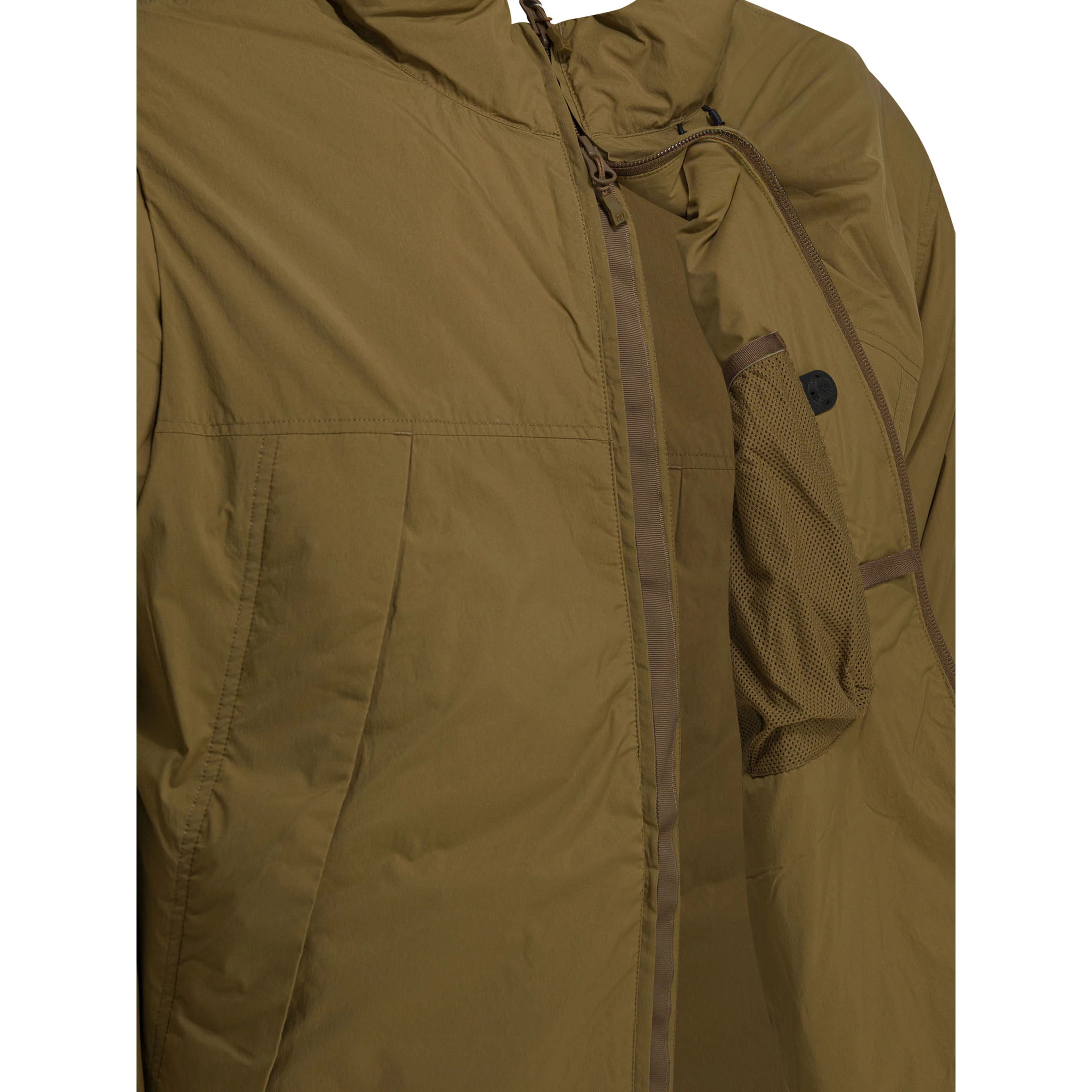 "Tech 2Way" short down jacket