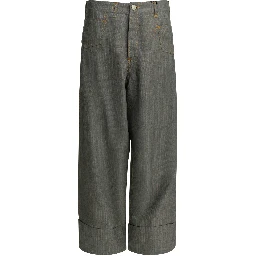 Casual pinstripe pants