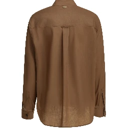 Virgin wool casual shirt