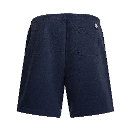 Overalls shorts with logo
