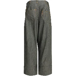 Casual pinstripe pants
