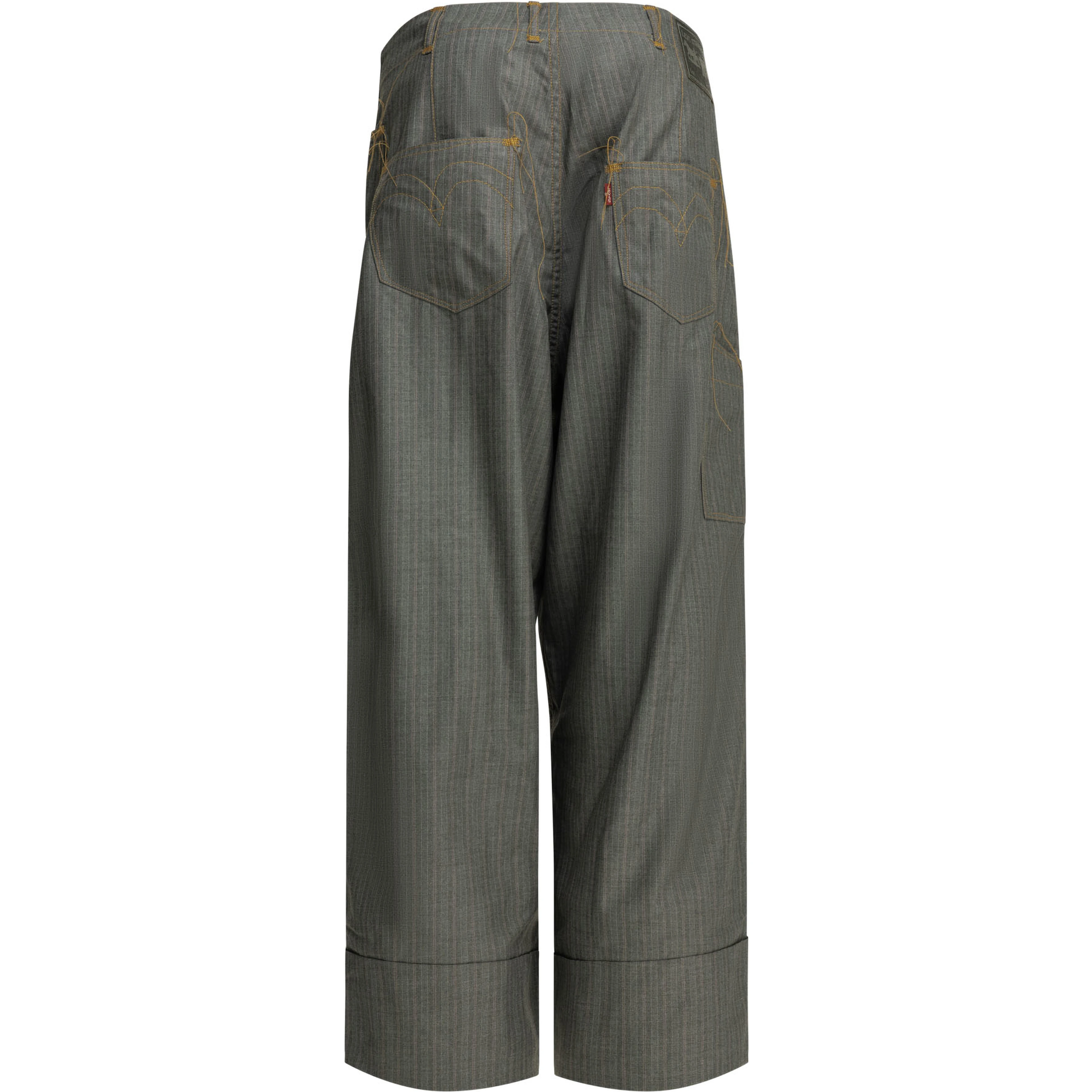 Casual pinstripe pants