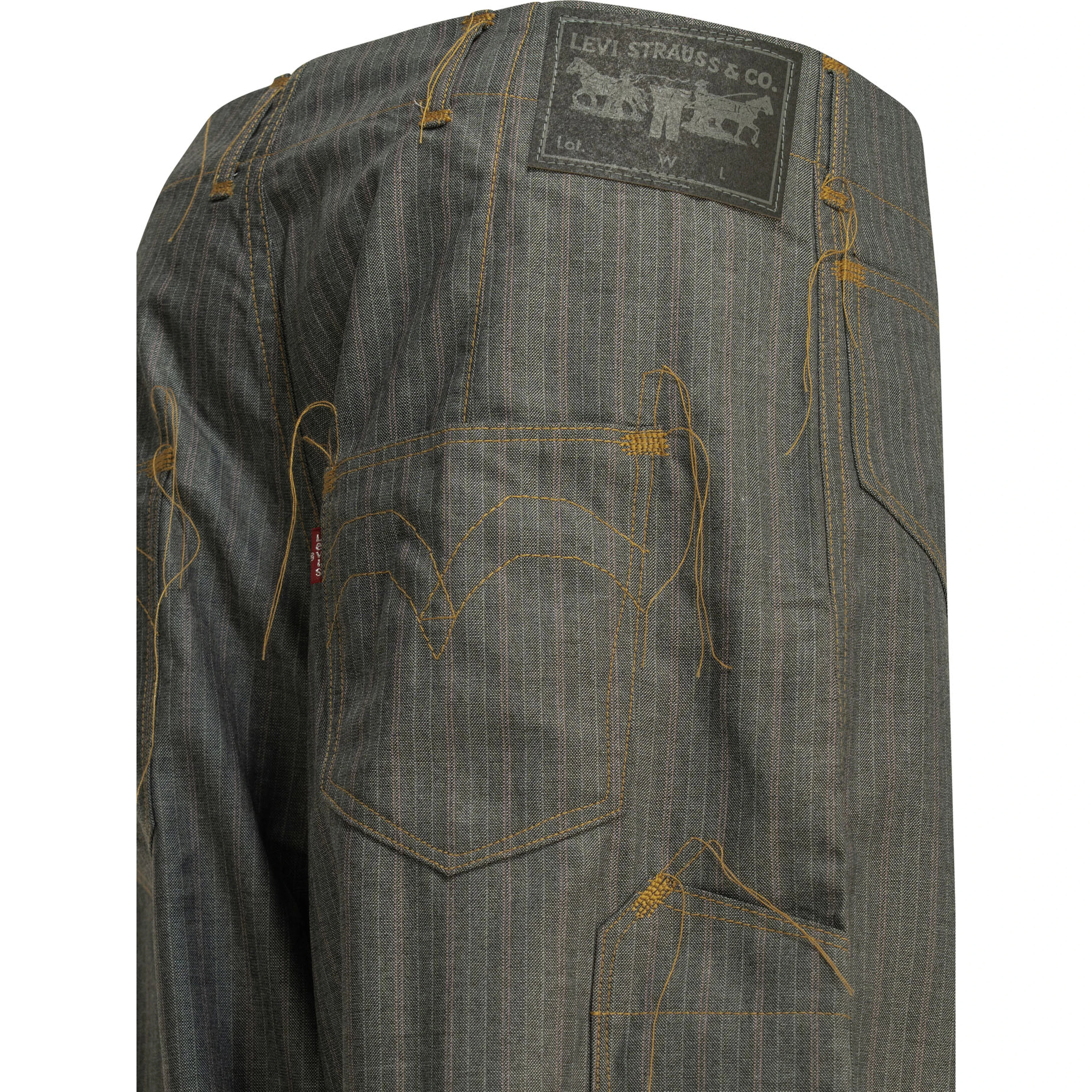 Casual pinstripe pants