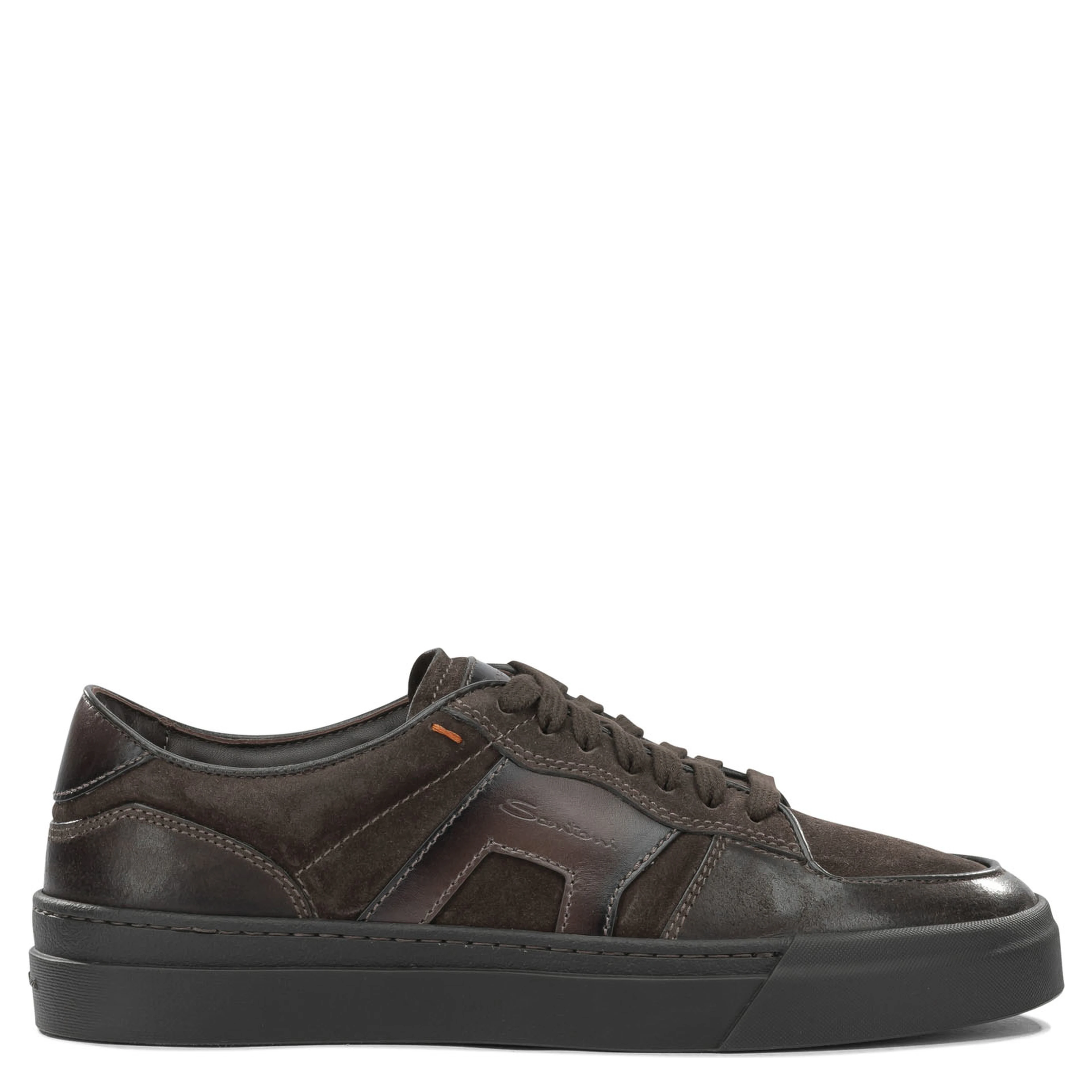 Low-top leather sneakers