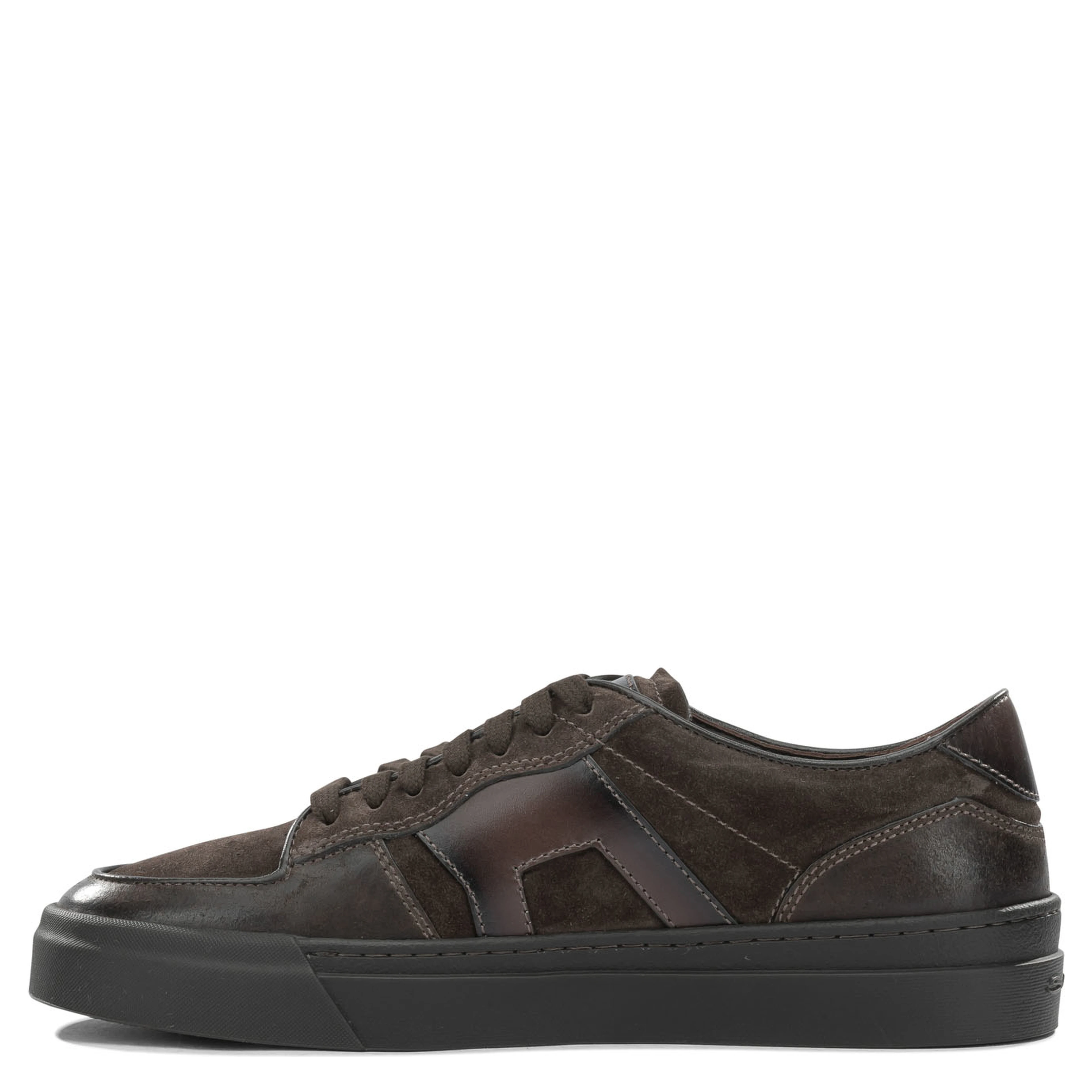 Low-top leather sneakers