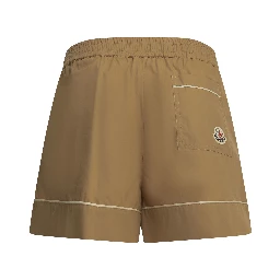 Utility shorts with reverse logo