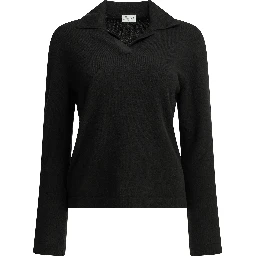 Cashmere polo sweater