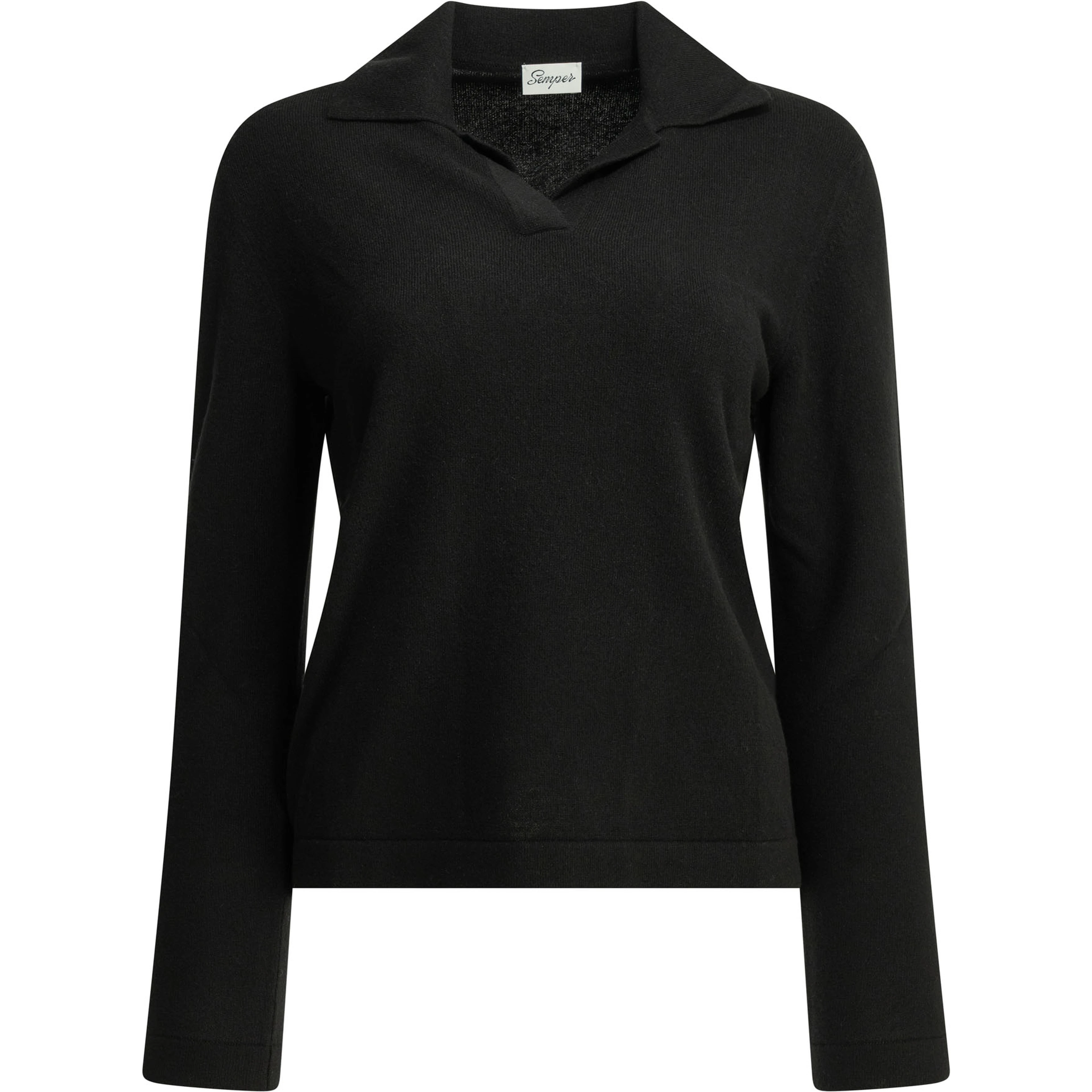 Cashmere polo sweater