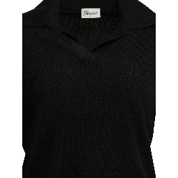 Cashmere polo sweater
