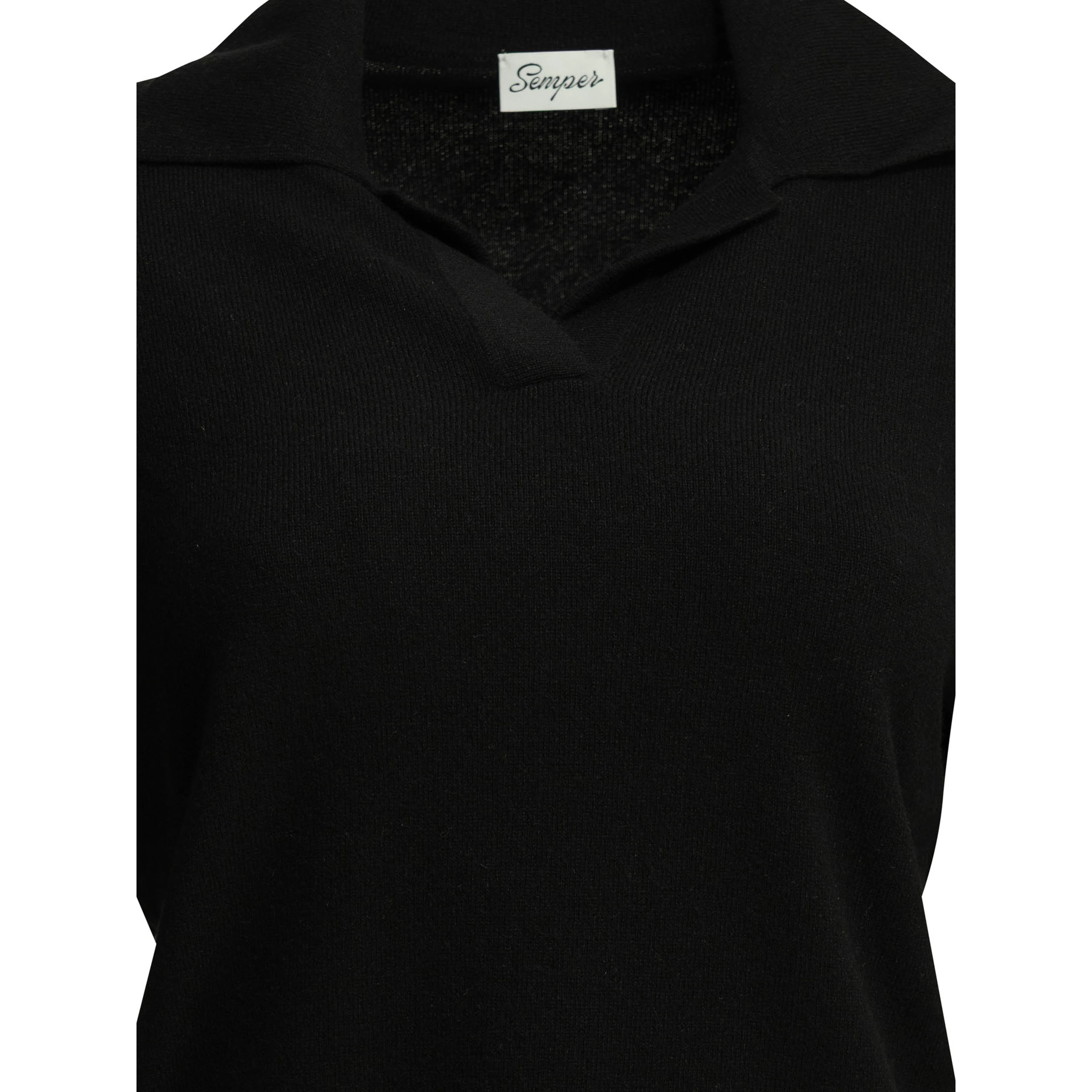 Cashmere polo sweater