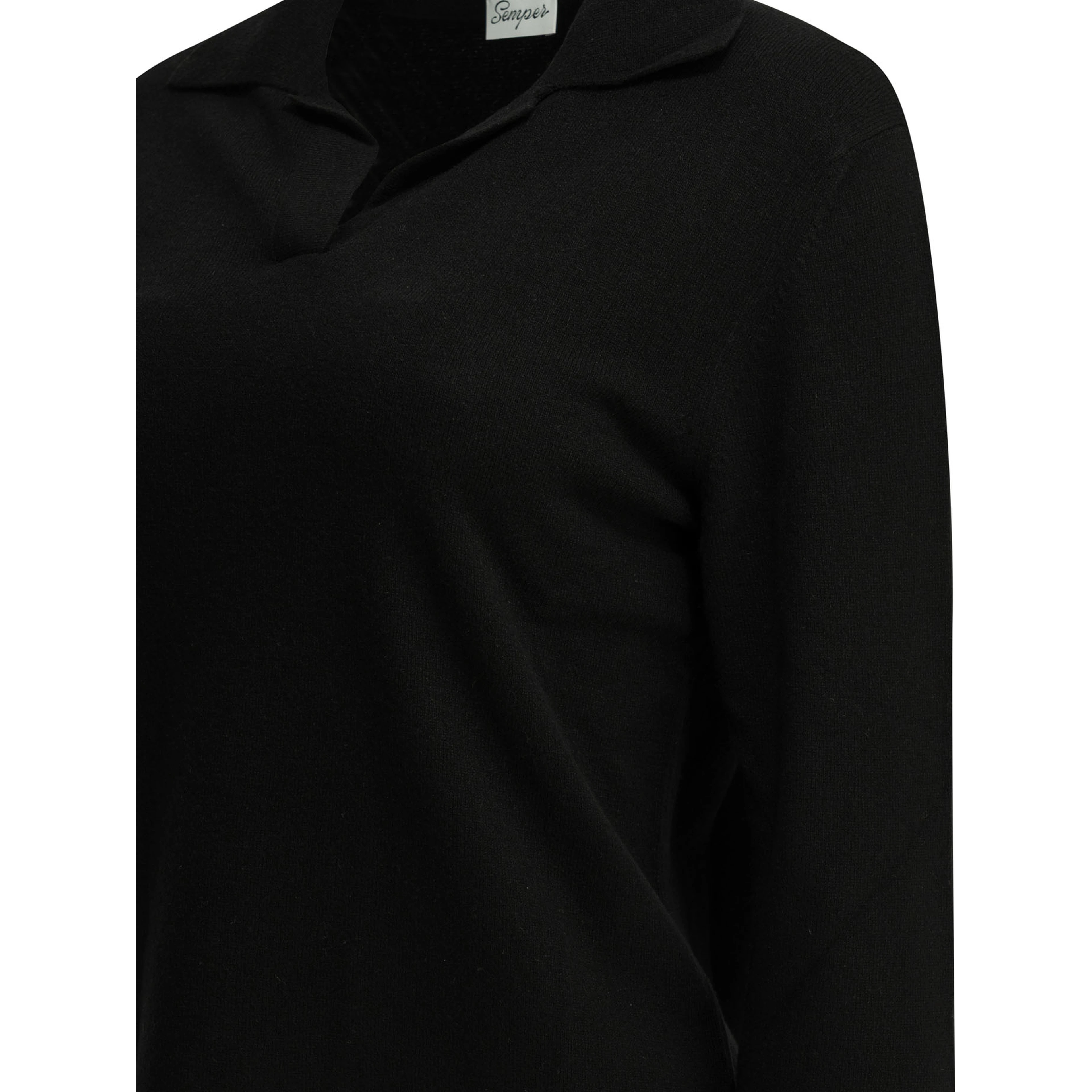 Cashmere polo sweater
