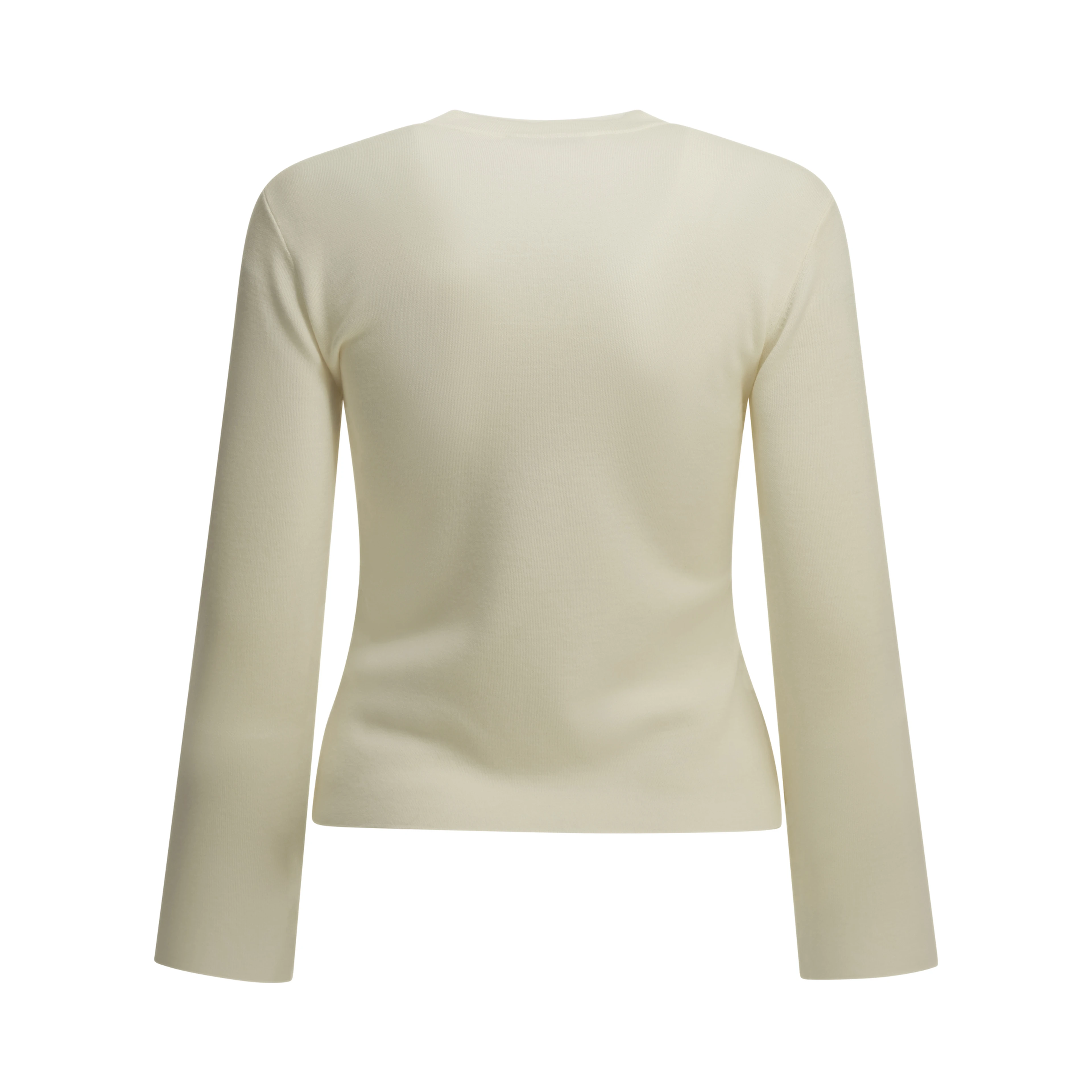 Round-neck T-shirt made of virgin wool