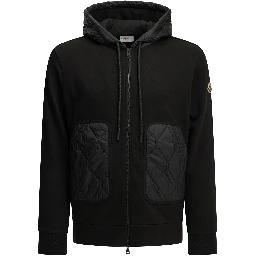 Quilted Zip-Up Sweatshirt