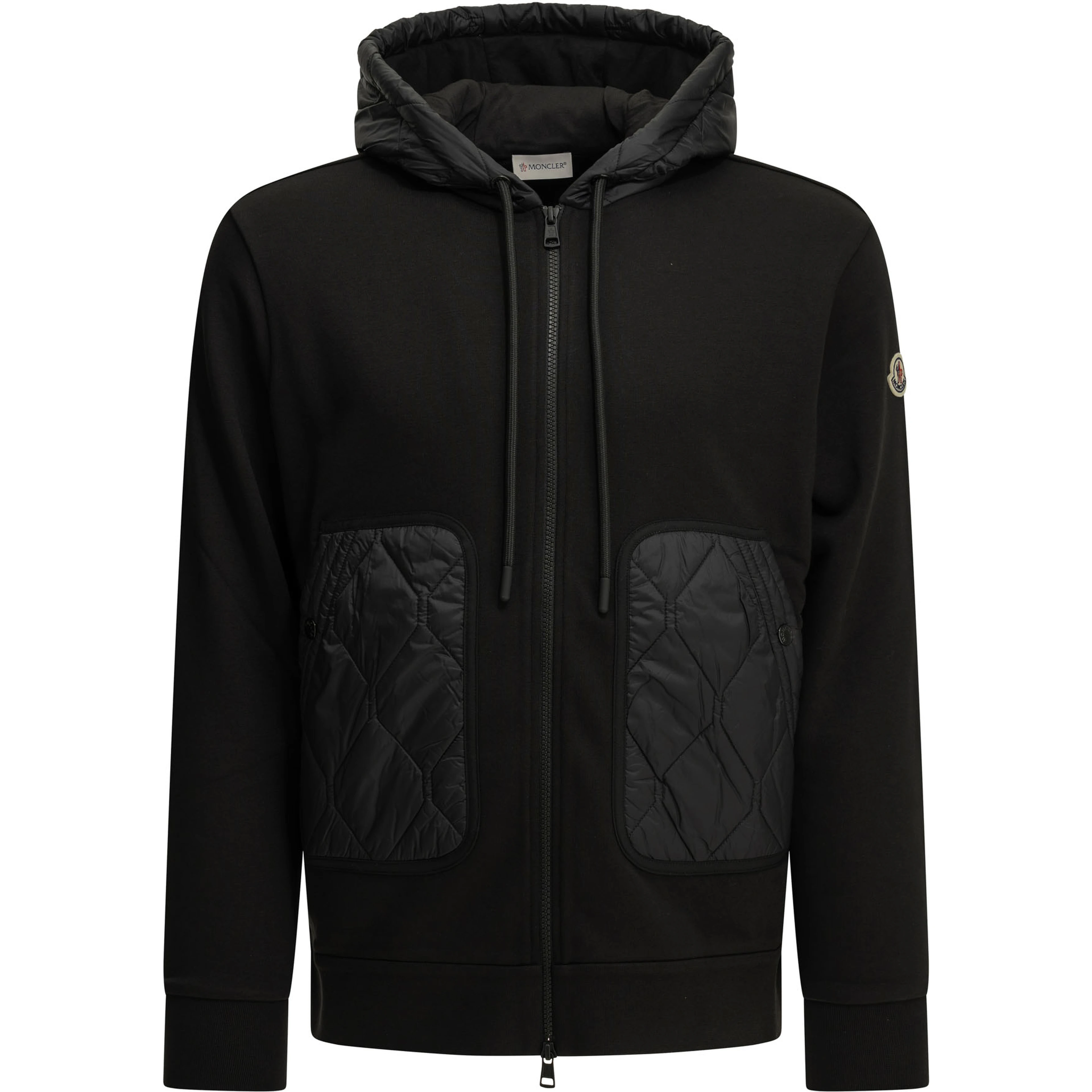 Quilted Zip-Up Sweatshirt