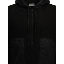 Quilted Zip-Up Sweatshirt