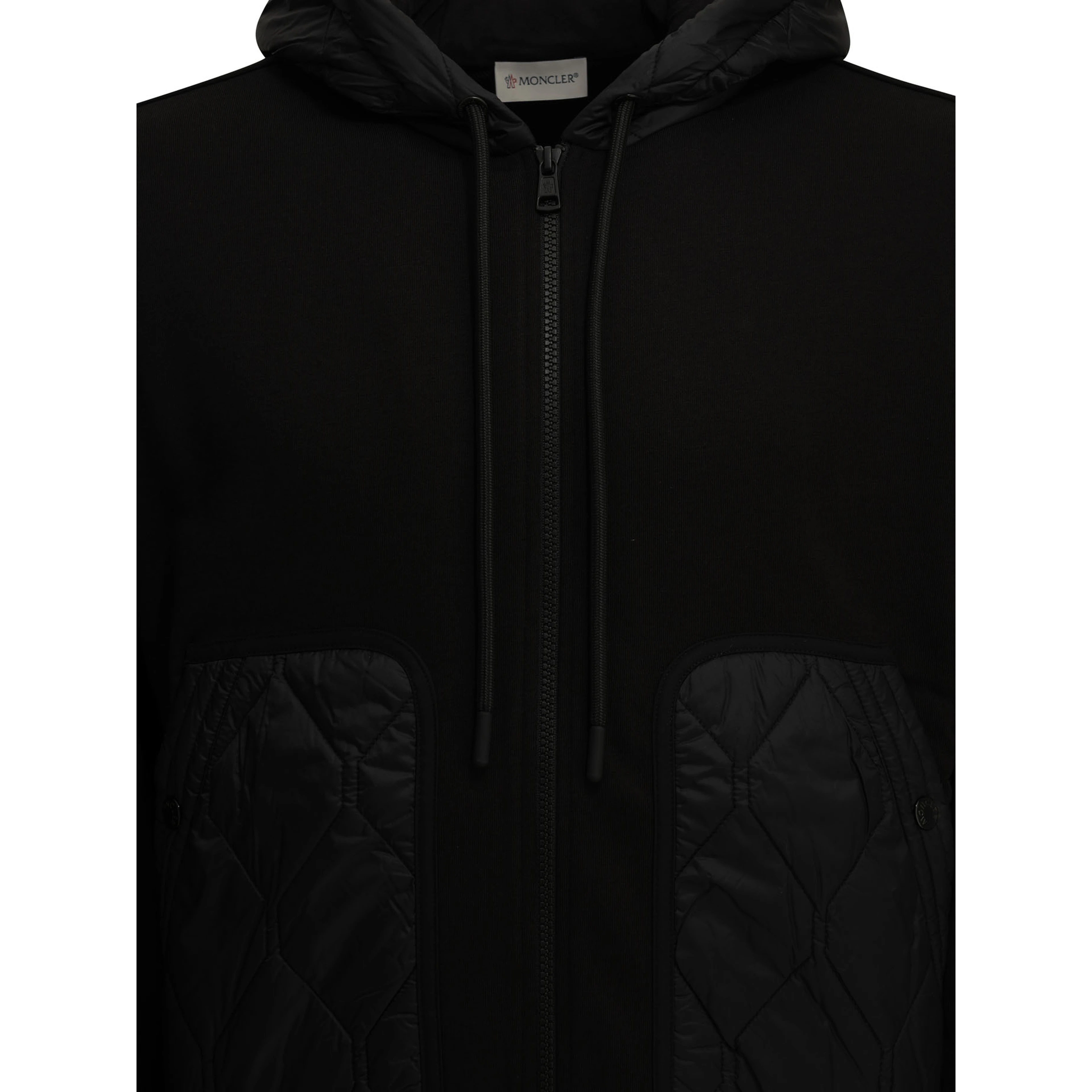 Quilted Zip-Up Sweatshirt