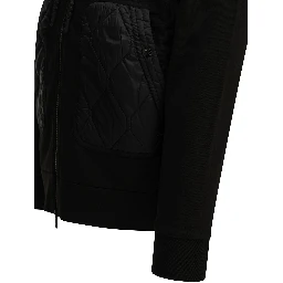 Quilted Zip-Up Sweatshirt