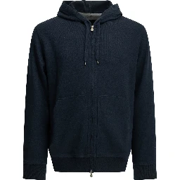Cashmere and Cotton Zip-Up Sweatshirt