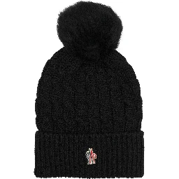 Wool beanie with logo