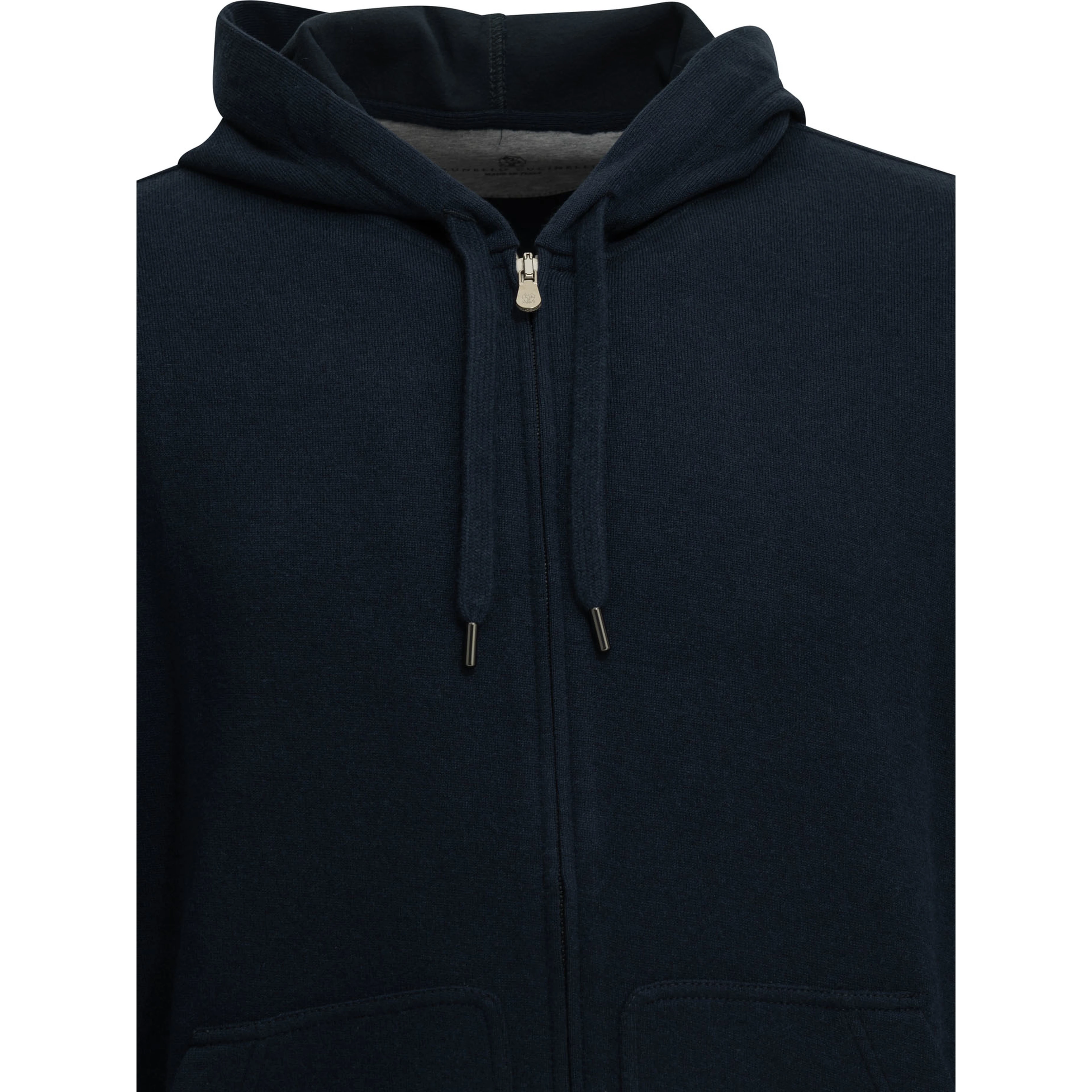 Cashmere and Cotton Zip-Up Sweatshirt