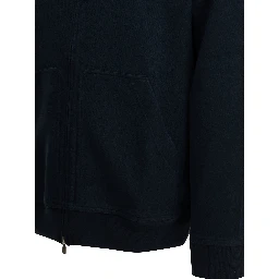 Cashmere and Cotton Zip-Up Sweatshirt