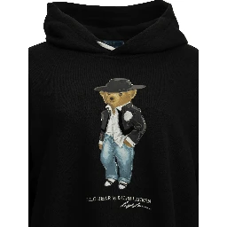 "Holiday Polo Bear" Hooded Sweatshirt