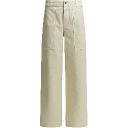 Cotton wide pants