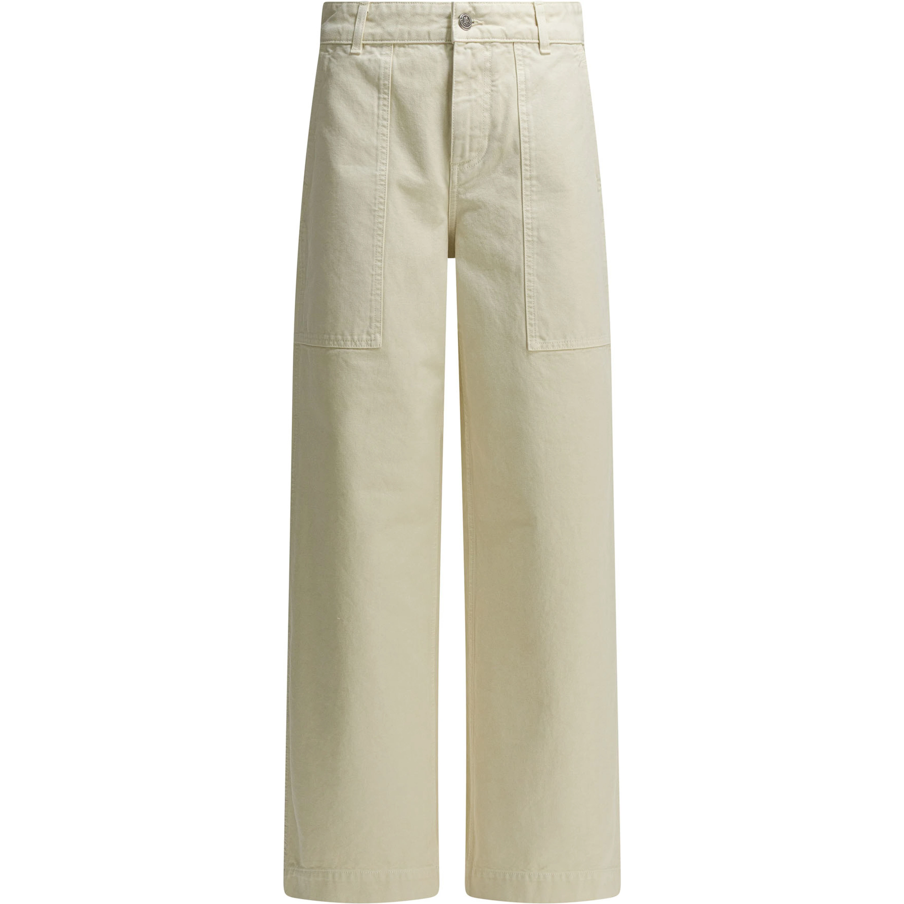Cotton wide pants