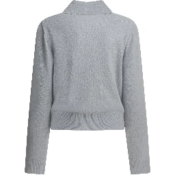 Virgin wool polo sweater
