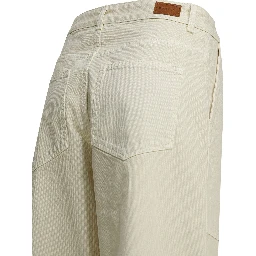 Cotton wide pants