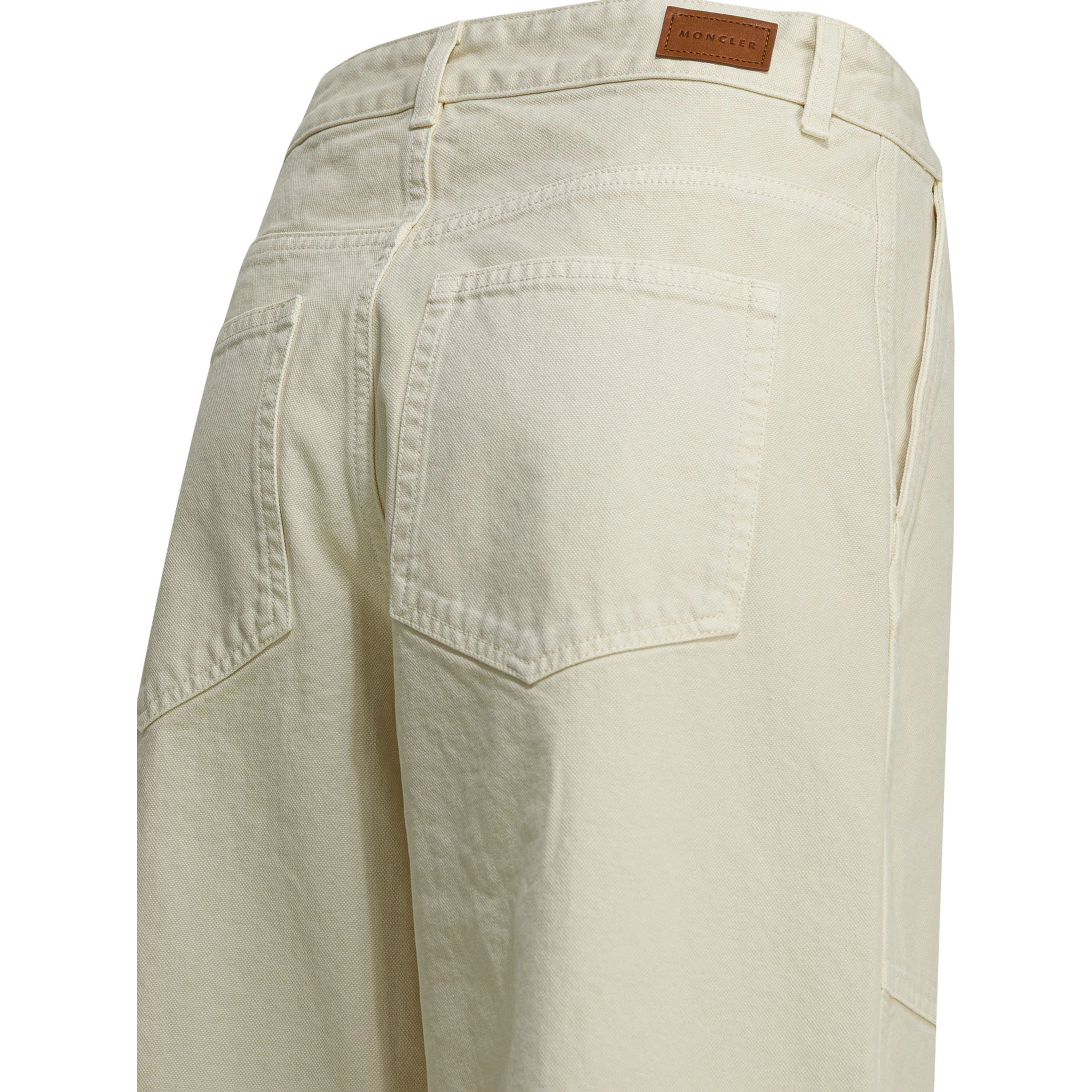 Cotton wide pants