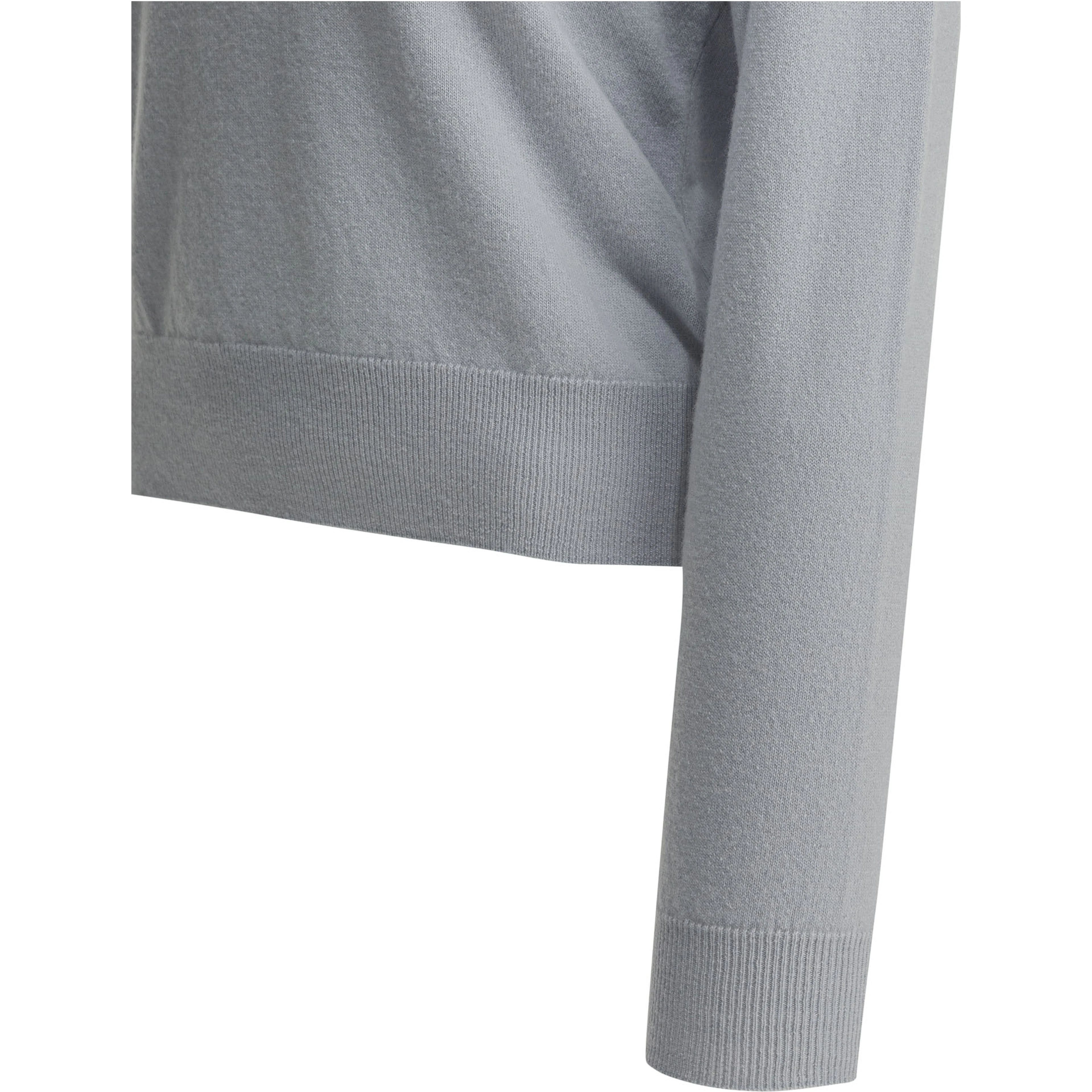 Virgin wool polo sweater