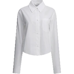 Cotton shirt with pleated back