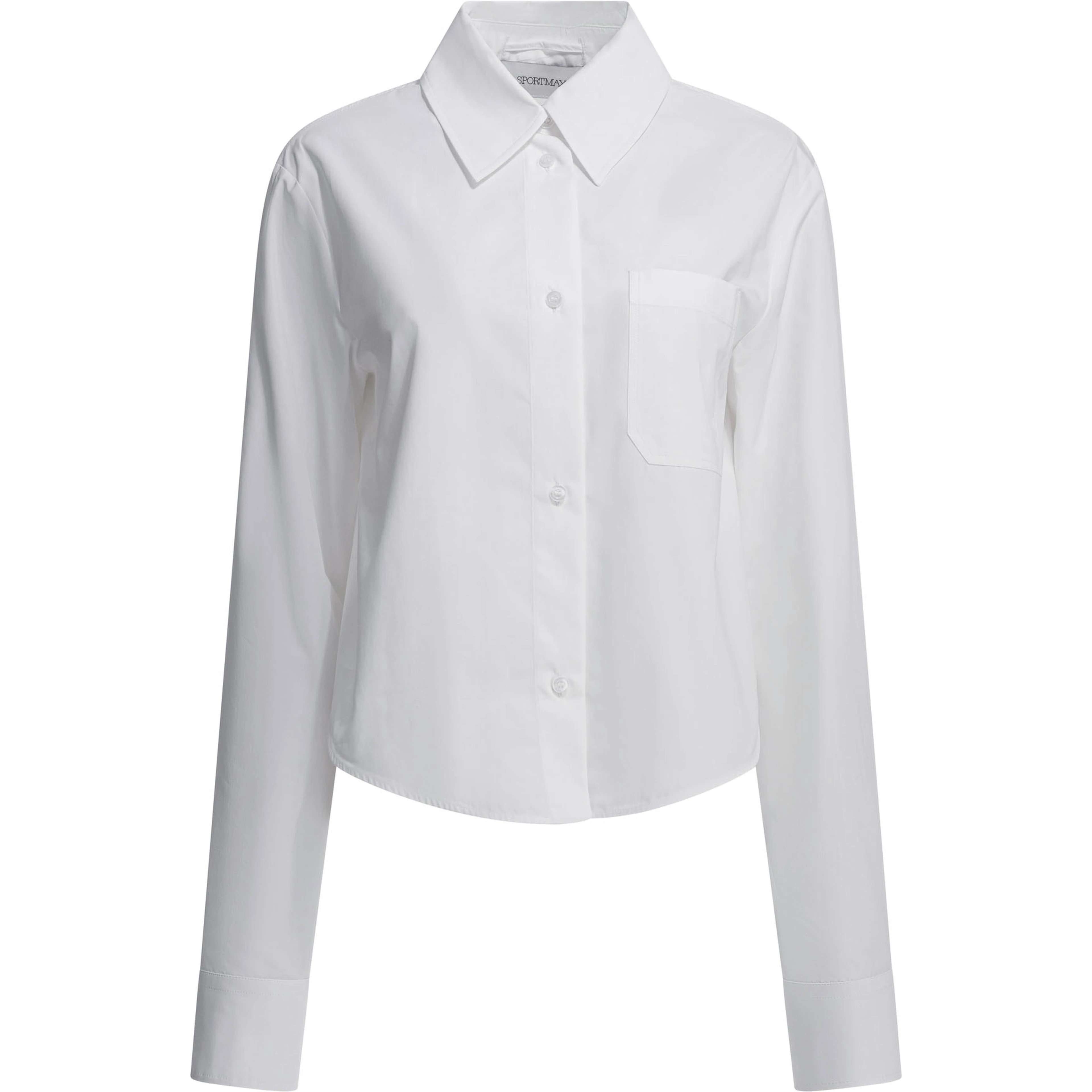 Cotton shirt with pleated back