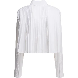 Cotton shirt with pleated back